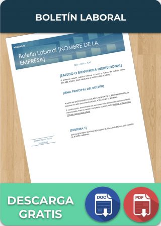 Boletín Laboral Ejemplos Formatos Word Excel