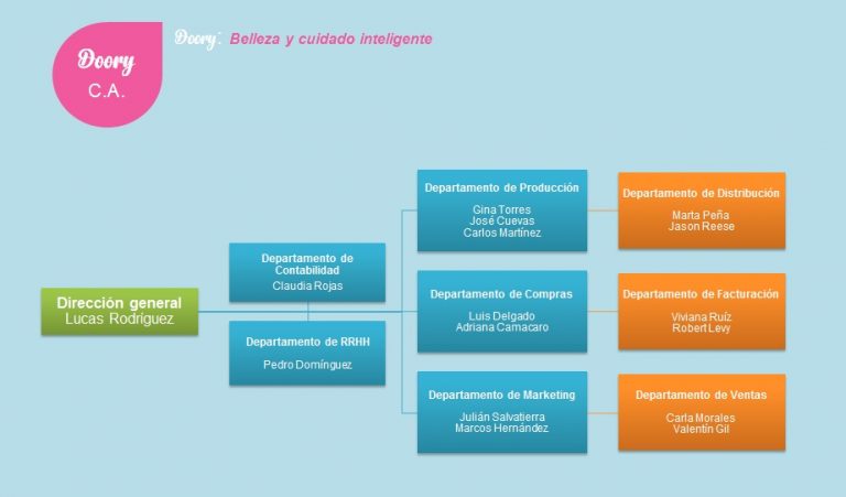 Organigrama Horizontal Ejemplos Formatos