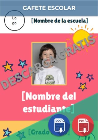 Gafete Escolar Ejemplos Plantillas Word Excel Canva