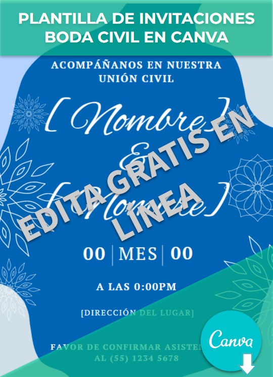 Invitaciones Boda Civil PowerPoint Canva Ejemplos Y Plantillas