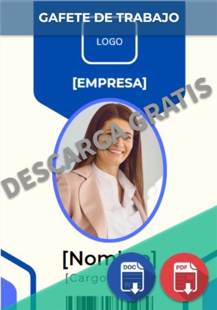 Gafete De Trabajo Ejemplos Formatos Word Excel NBKomputer