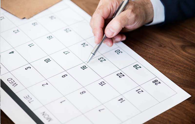 imagen de Ejemplos de Fechas en Inglés