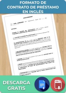 Formato de Contrato de Préstamo en Inglés para Google Docs