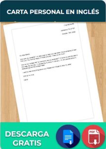 Carta personal en inglés