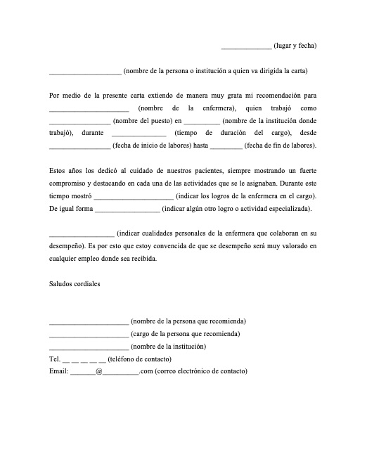 Carta De Recomendacion Laboral Ejemplos Formatos Word Y En Linea