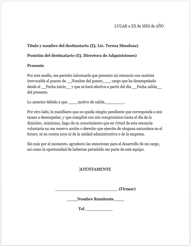 Carta De Agradecimiento A Un Colaborador - n Carta De