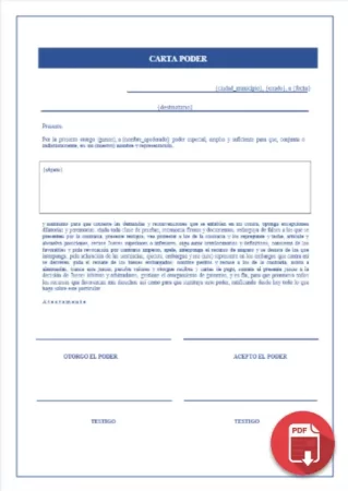 Formato Carta Poder PDF