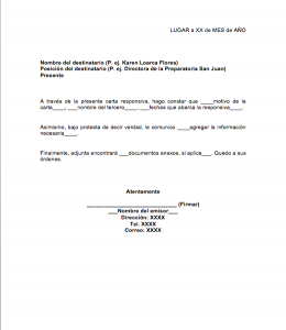 Carta responsiva para compra venta de auto pdf