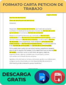 Carta Petición > Formatos y Ejemplos  Word para Imprimir