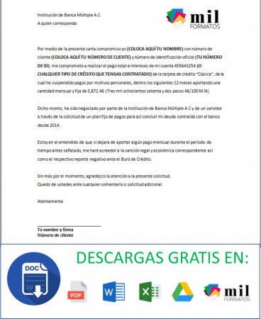 Carta Compromiso ▷ Ejemplos y Formatos PDF, Word