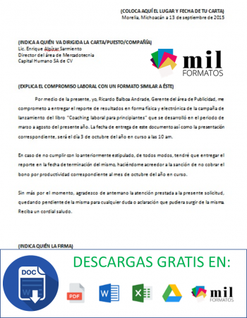 Carta Compromiso Laboral