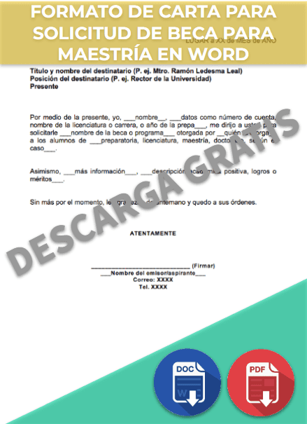 Carta Para Solicitud De Beca 【 Ejemplos Y Formatos 2022