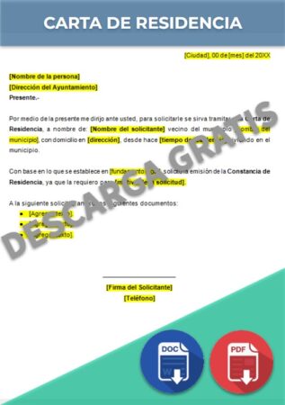 Carta de Residencia