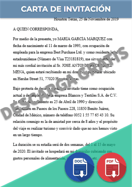 imagen de Carta de Invitación