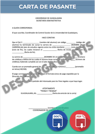 Carta de Pasante
