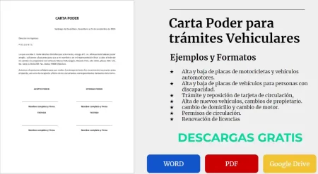 Carta Poder para Trámites Vehiculares