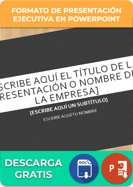 imagen de Formato de presentación ejecutiva en PowerPoint