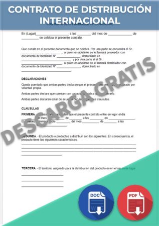 Contrato de distribución internacional