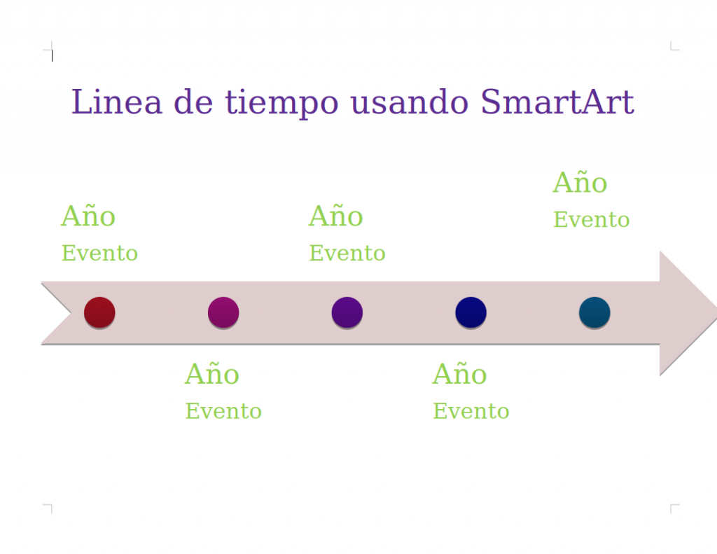 Como Hacer Una Linea Del Tiempo En Word Images