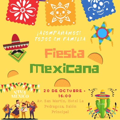 Plantilla para Invitación Mexicana - Canva - Imprimir Gratis
