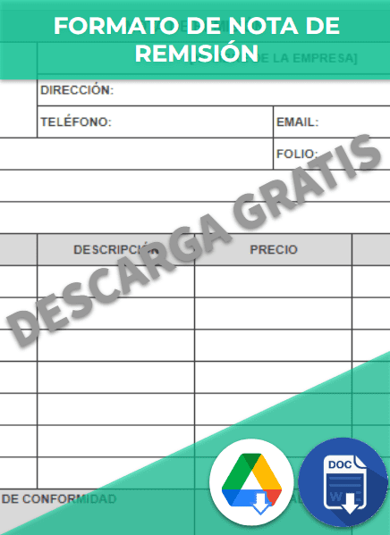 Nota de remisión » Ejemplos, Formatos Excel, Word【2023 】