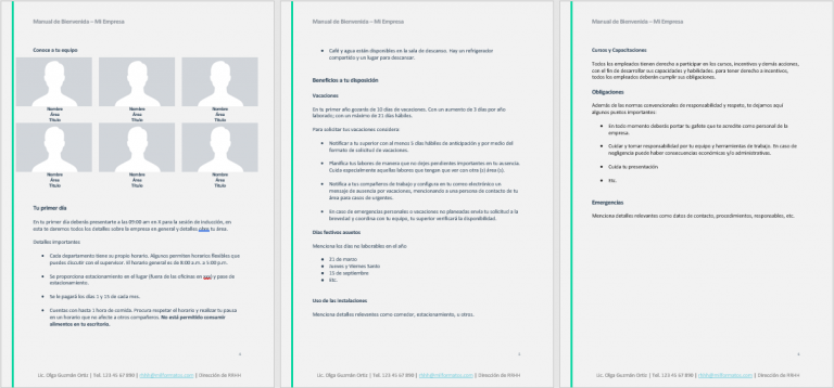 Manual de Bienvenida » Ejemplos y Plantillas【 2022