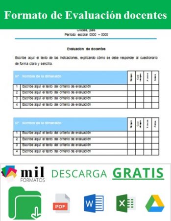 Evaluación Docentes Evaluación Docentes
