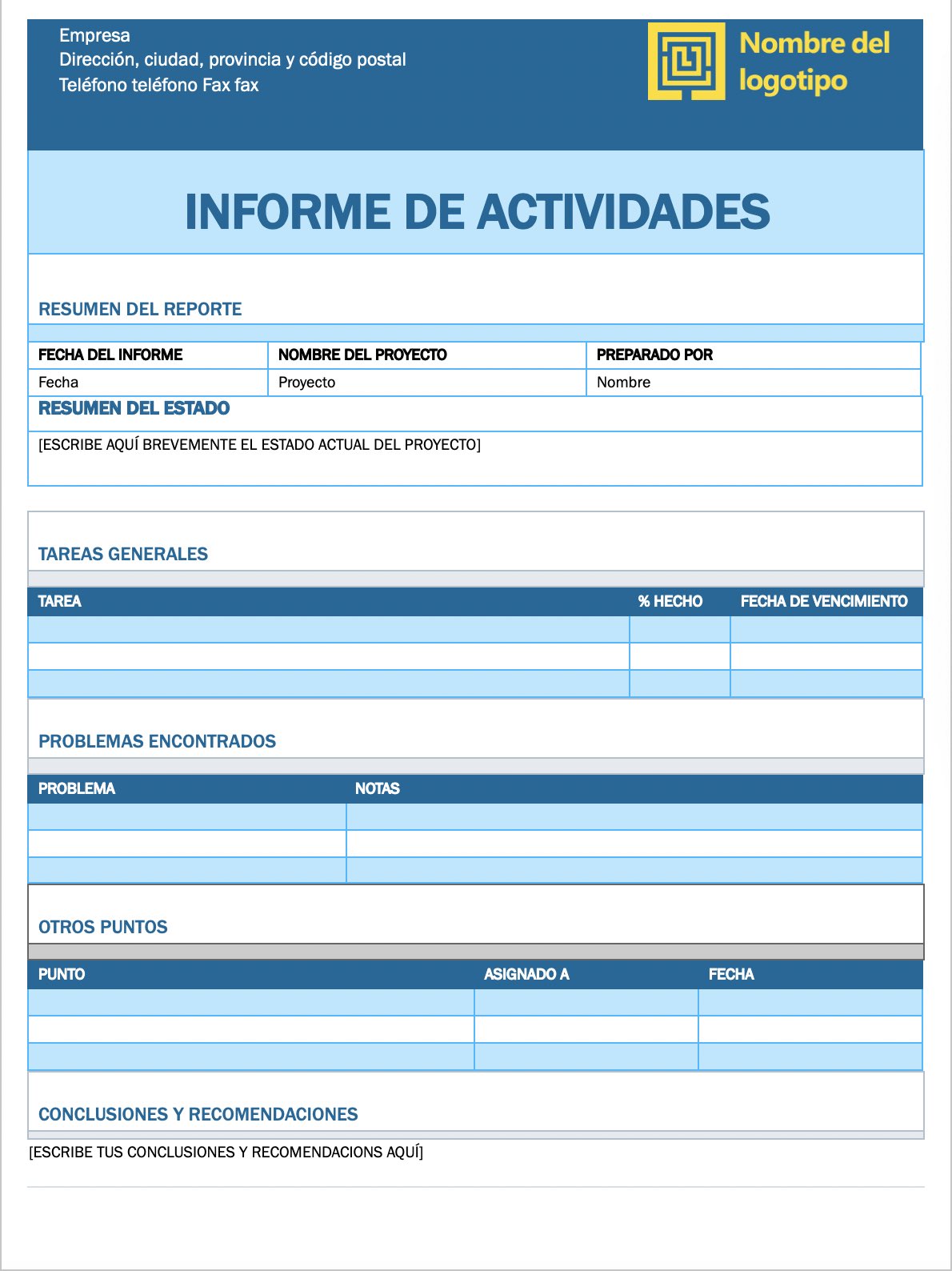 Formato Modelo De Informe Final De Actividades Modelo De Informe My Xxx Hot Girl 4226