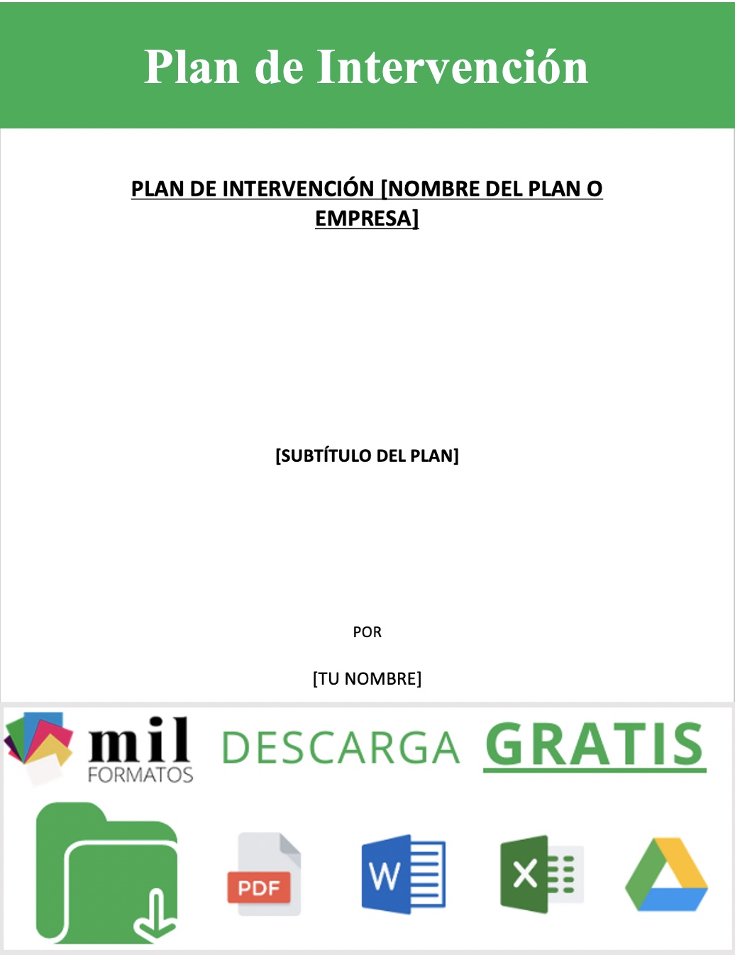 imagen de Plan de Intervención