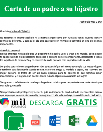 Carta de un Padre a su Hijastro