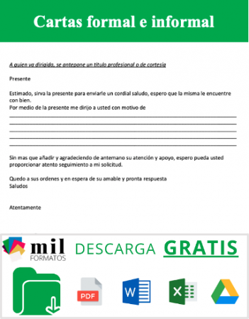Cartas Formales e Informales Cartas Formales e Informales