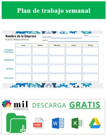 Plan de Trabajo Semanal