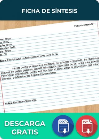 Ficha de síntesis Ficha de síntesis
