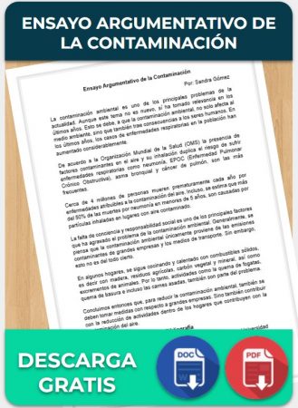 Ensayo Argumentativo de la Contaminación Ensayo Argumentativo de la Contaminación