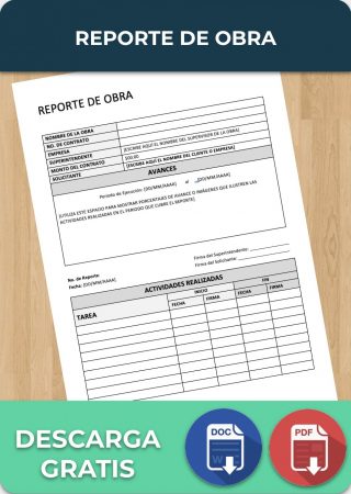 Reporte de Obra Reporte de Obra