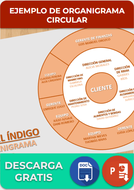 Ejemplo de organigrama circular