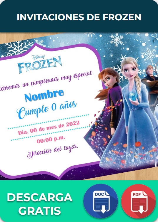 imagen de Invitaciones de Frozen
