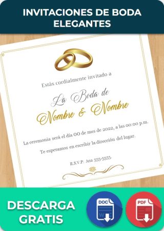 Invitaciones de Boda Elegantes