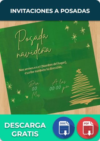 Invitaciones a Posadas » 【PowerPoint, Canva】Ejemplos y Plantillas