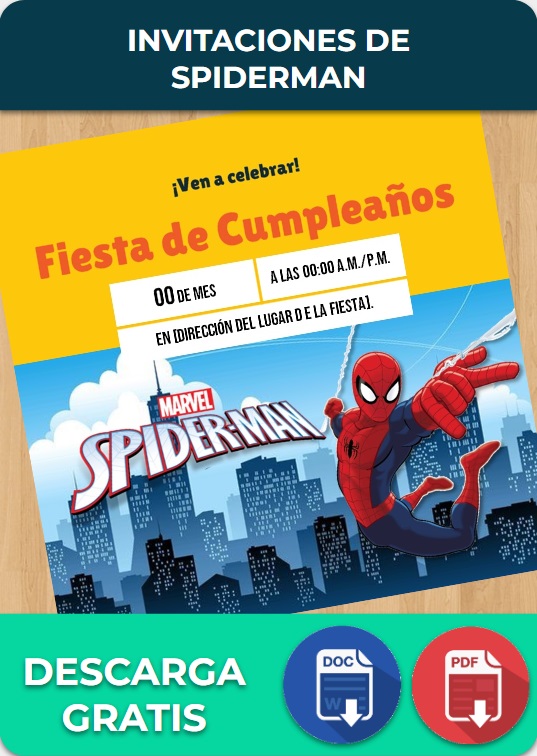 imagen de Invitaciones Spiderman