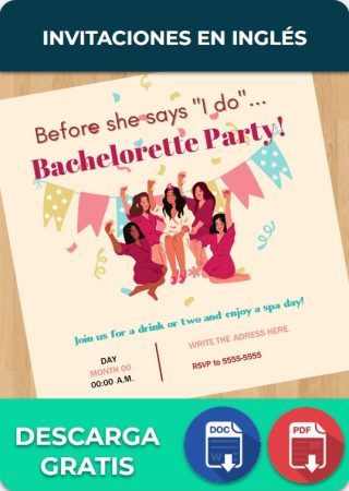 Invitaciones en Inglés
