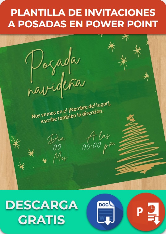 imagen de Plantilla de Invitaciones a posadas en Power Point