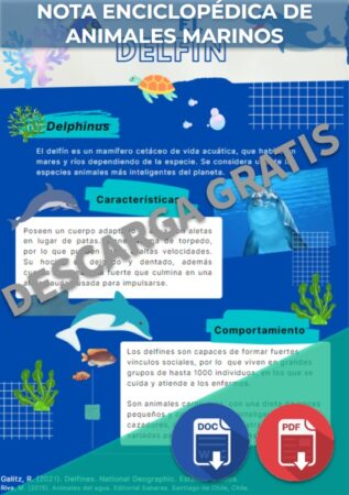 Nota enciclopédica de animales marinos