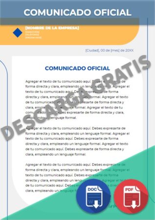 Comunicado oficial