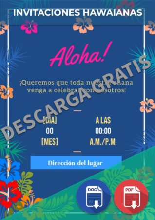 Invitaciones Hawaianas