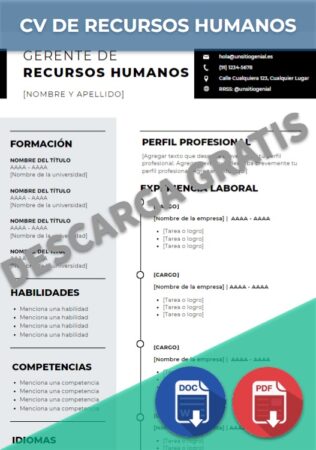 CV de Recursos Humanos