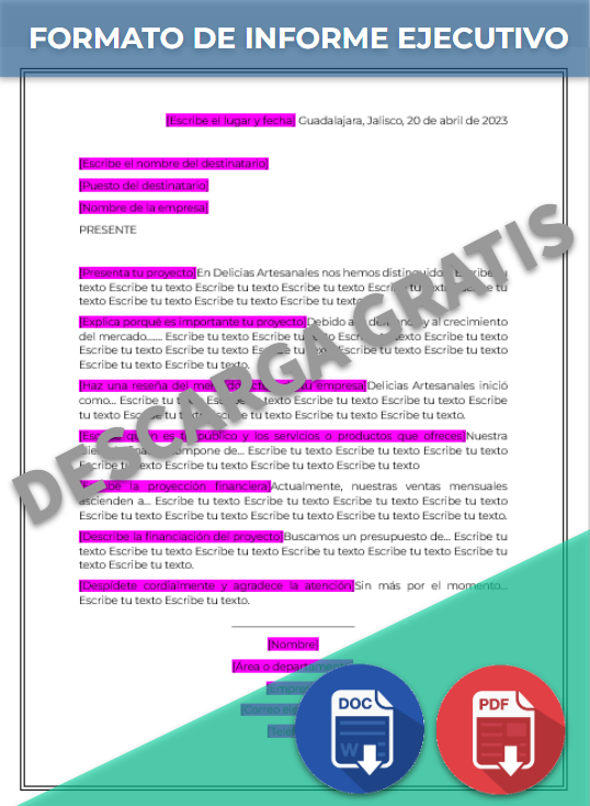 imagen de Formato de Informe ejecutivo