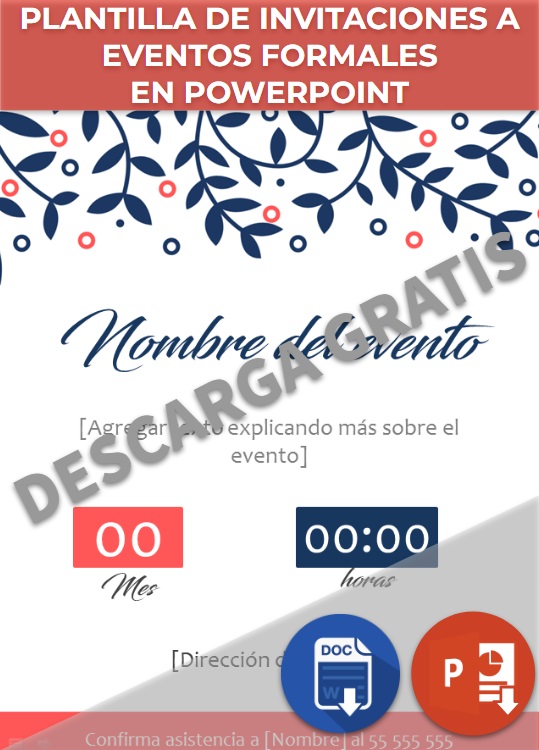 imagen de Formato para Invitaciones a eventos formales en PowerPoint