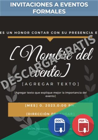 Invitaciones a eventos formales