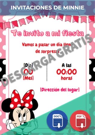 Invitaciones Minnie